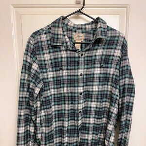 L.L. Bean Flannel Long Sleeve Shirt Men's Medium